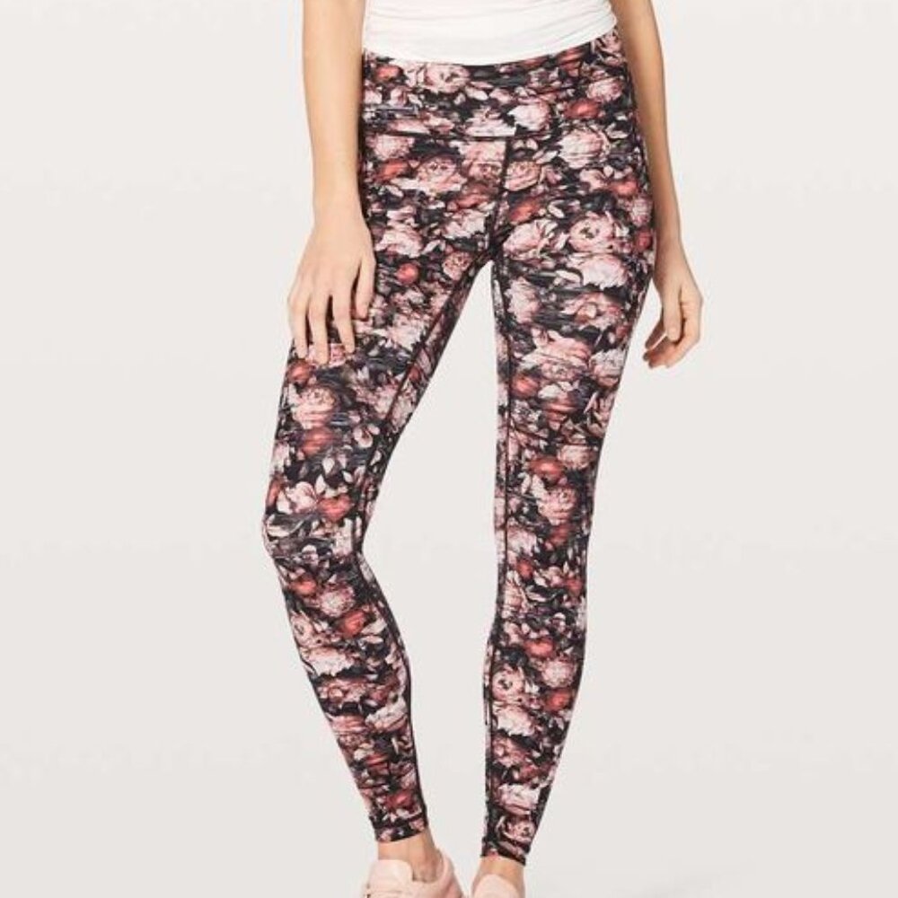 Lululemon Athletica Women's Wunder Under Hi-Rise Tight *Nulux in Peony Multi